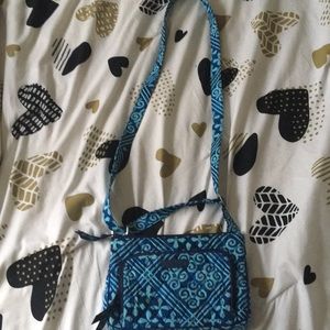 blue vera bradley cross body bag